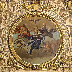 Chapelle de l'Annonciade - Plafond, " Le couronnement de la Vierge" - Copyrigh : Gérard Dufrêne