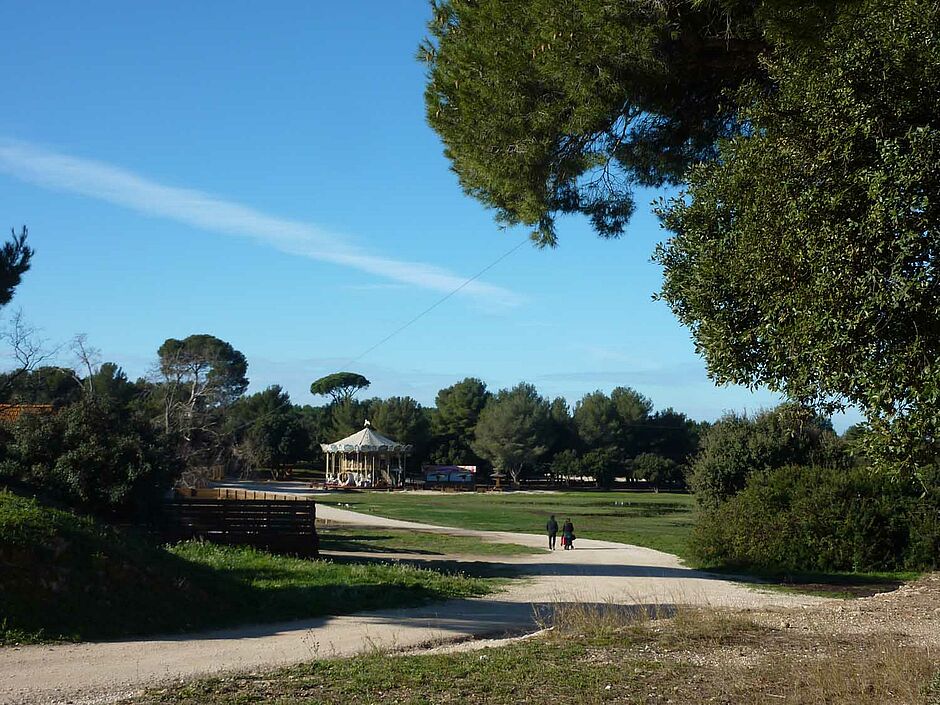 Dans le parc